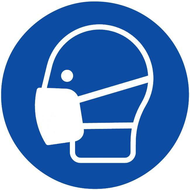 PANNEAU SIGNALISATION PORT DU MASQUE Ø180mm